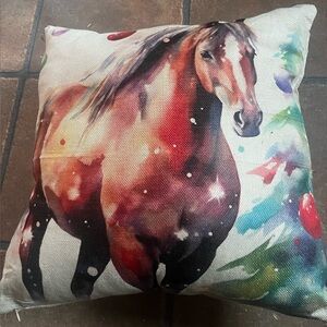 Decorative horse pillow